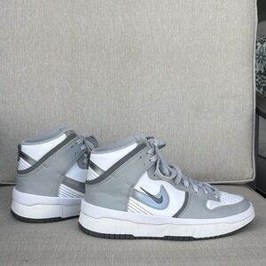 Women’s Nike Gray and White High-Tops